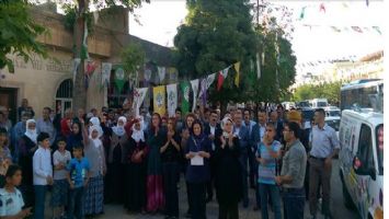 Midyat&#039;ta HDP Üyeleri Saldırıları Kınadı