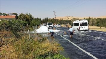 Nusaybin´de içme suyu borusu patladı