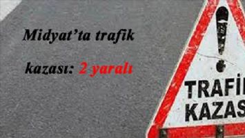 Midyat&#039;ta trafik kazası: 2 yaralı