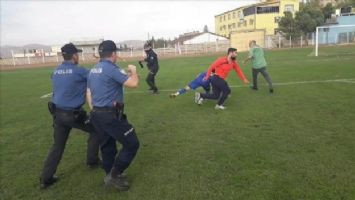 Mardin 1. Amatör Ligi maçında kavga