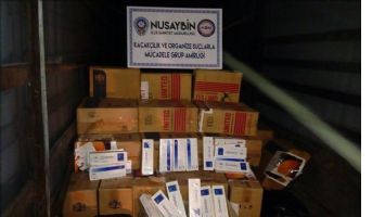 Nusaybin´de 514 bin TL´lik kaçak sigara ele geçirildi