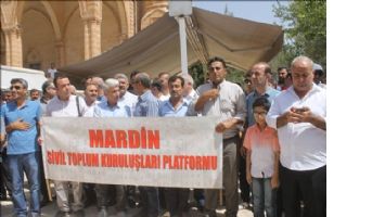 Mardin´de terör örgütü PKK´ya tepki