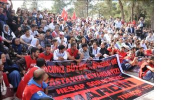 Ankara katliamı Mardin´de protesto edildi