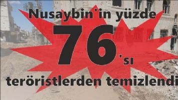 Nusaybin´in yüzde 76´sı teröristlerden temizlendi