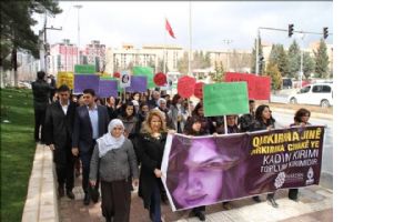 Mardin`de Özgecan için yürüyüş düzenlendi