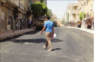 Nusaybin´de parke taşlar söküldü, yollar asfaltlandı