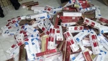 22 bin 300 paket kaçak sigara ele geçirildi