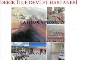 MARDİN´İN DERİK İLÇESİ DEVLET HASTANESİNDE ÇALIŞMALAR TAMAMLANDI