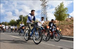 Tarihi Artuklu ilçesinde kardeşliğe pedal çevrildi