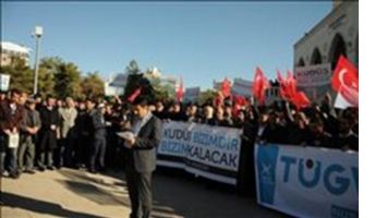 Mardin Kudüs için ayakta,Mardin´den Siyonistlere sert tepki