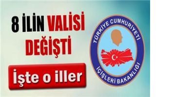 Valiler Kararnamesi Onaylandı