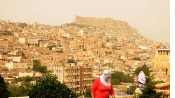 Mardin`de Toz Bulutu