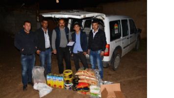 Suriyeli ailelere gıda yardımı