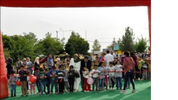 Ömerli belediyesinde çocuklara oyun merkezi