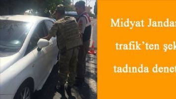 Midyat Jandarma trafik´ten şeker tadında denetim