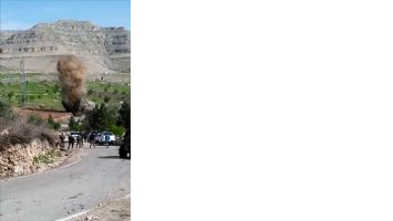 Mardin´de karayoluna döşenen patlayıcı imha edildi