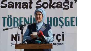 Emine Erdoğan, Kültür ve Sanat Sokağı´nın açılışını yaptı