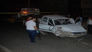 Mardin´de Polisten Kaçarken Kaza Yapan Otomobilden Silah Çıktı