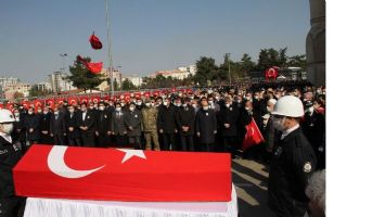 Mardin Şehidini Uğurlardı