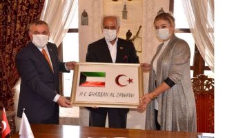 Midyat Belediye Başkanı Şahin, Kuveyt  Büyükelçisi Al-Zawawi, misafir etti