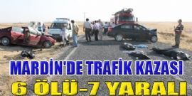 Mardin`de Feci Trafik Kazası