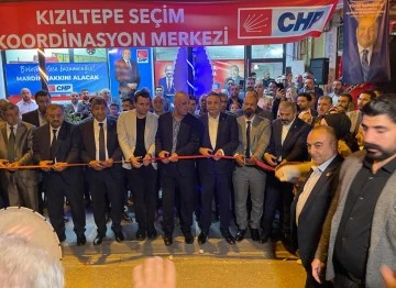 CHP Kızıltepe Seçim Bürosunu Coşkulu Açtı