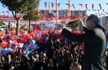 Cumhurbaşkanı  Recep Tayyip Erdoğan Mardin'de