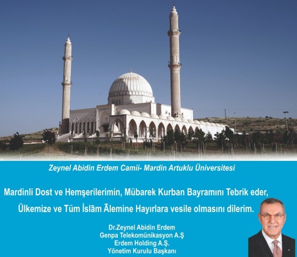 Dr. Zeynel Abidin Erdem'den Bayram Mesajı