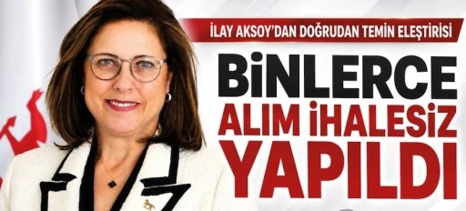 İlay Aksoy&rsquo;dan &ldquo;doğrudan temin&rdquo; tepkisi: &ldquo;Binlerce alım ihalesiz yapıldı&rdquo;