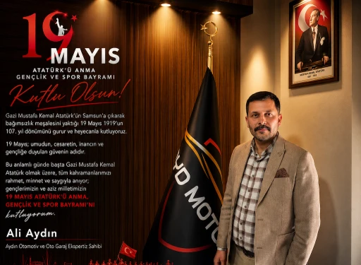İş İnsanı Aydın'dan 19 Mayıs Mesajı