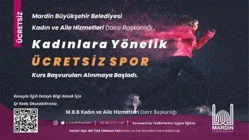 Kadınlara Yönelik Ücretsiz Spor Kurs Kayıtları Başladı