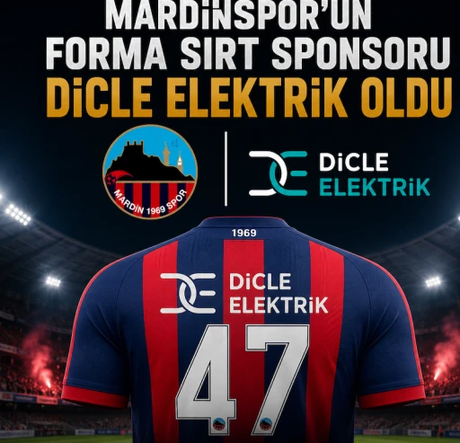Mardin 1969 Spor'un Forma Sırt Sponsoru Dicle Elektrik Oldu