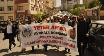 Mardin Barosu Meslektaşları için yürüdü