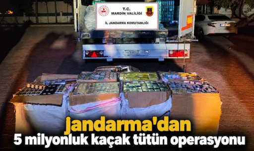 Mardin'de 5 Milyon Liralık Ka&ccedil;ak T&uuml;t&uuml;n Operasyonu