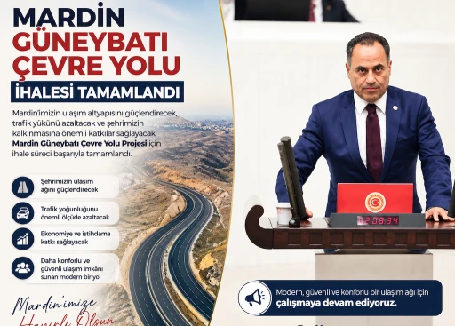 Mardin G&uuml;neybatı &Ccedil;evre Yolu İhalesi Tamamlandı