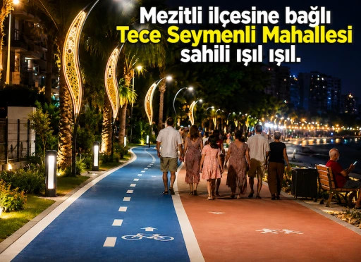 Mezitli Sahilinde Değişim S&uuml;r&uuml;yor, Mahalleden Başkan Tuncer'e Teşekk&uuml;r