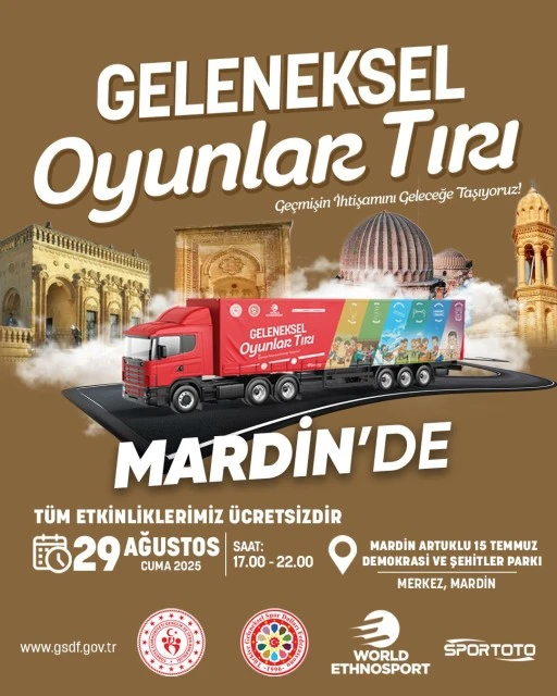Geleneksel Oyunlar TIR'ı Mardin'de
