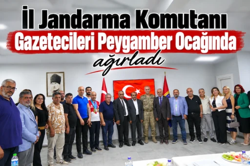 G&Uuml;NEYDOĞU GAZETECİLERİ, JANDARMA KOMUTANI SEMİZ&rsquo;İ ZİYARET ETTİ