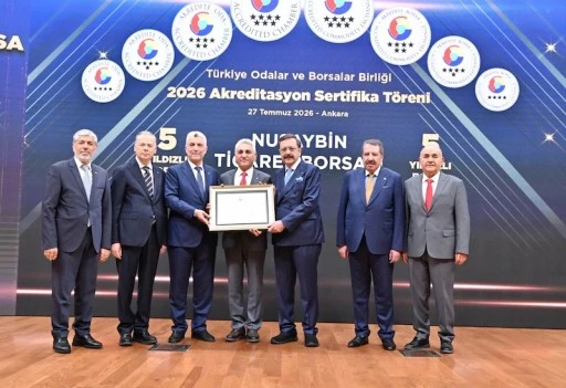 Nusaybin Ticaret Borsası 5 Yıldızlı Akreditasyonunu Yeniden Aldı