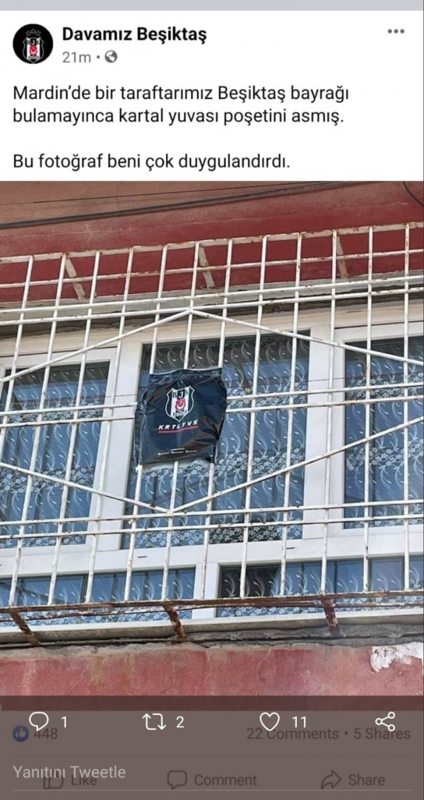 Penceredeki fotoğraf Beşiktaş’ın gündemi oldu