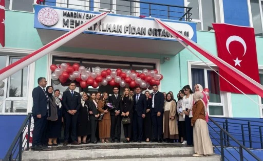 Savur&rsquo;da Mehmet İlhan Fidan adına ortaokul a&ccedil;ılışı yapıldı