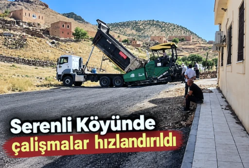 Serenli-Dengıza K&ouml;y&uuml; Yolunda &Ccedil;alışmalar Hızlandı