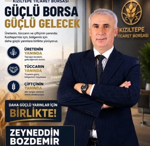 Zeyneddin Bozdemir&rsquo;den Kızıltepe Ticaret Borsası İ&ccedil;in G&uuml;&ccedil;l&uuml; Gelecek Vizyonu